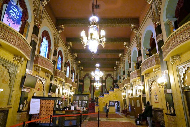 The lobby at the Oriental Theatre on North Farwell Avenue in Milwaukee on Thursday, Nov. 2, 2023.