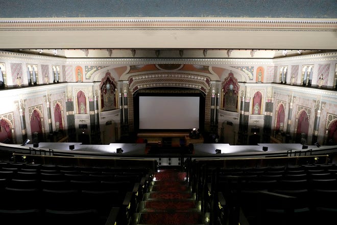 A view of the main auditorium from the balcony of the Oriental Theatre on North Farwell Avenue in Milwaukee on Thursday, Nov. 2, 2023.