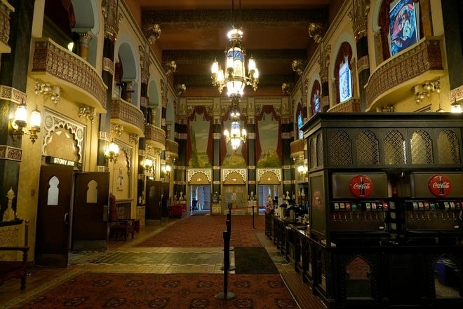 The lobby at the Oriental Theatre on North Farwell Avenue in Milwaukee on Thursday, Nov. 2, 2023.