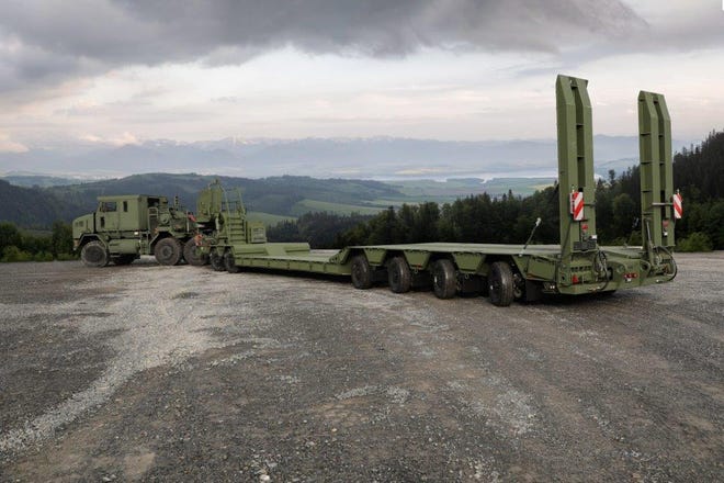 Oshkosh Defense's Medium Equipment Trailer.