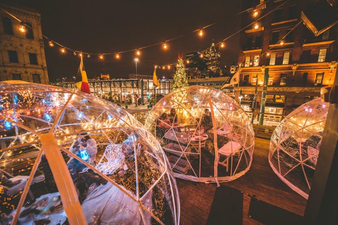 Cafe Benelux in Milwaukee's Third Ward has Lux Domes on its rooftop.